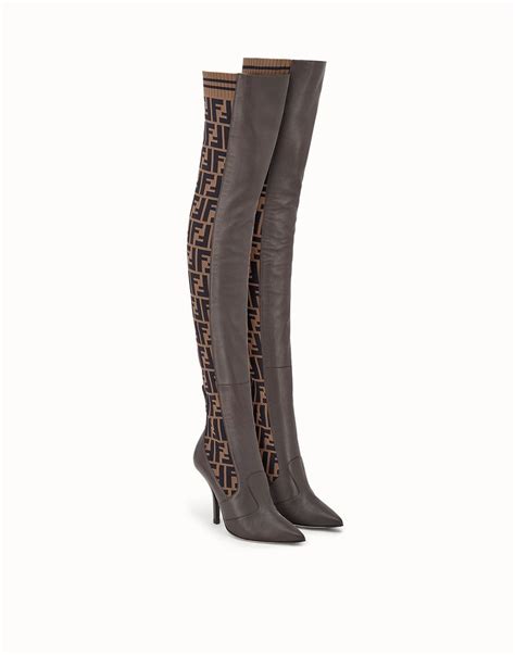 fendi women's winter boots|thigh high Fendi boots.